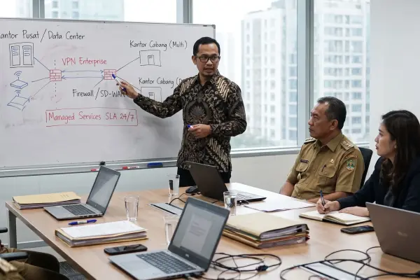 Bandwidth Besar Tapi Koneksi Antar-Cabang Lambat? Bedah Arsitektur Enterprise Networking & Solusi IT Managed Services